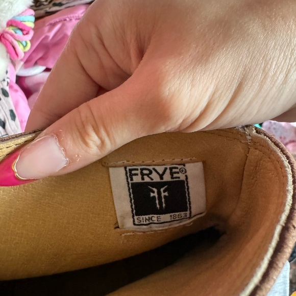 FRYE brown leather short boots womens - Picture 6 of 7